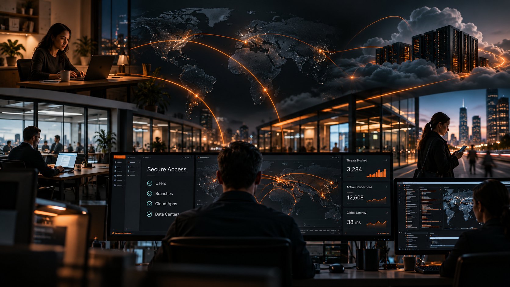 Secure access service edge operations
